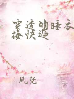 穿透明睡衣开门接快递
