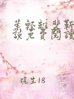 叶轻离裴靳墨小说免费阅读无弹窗