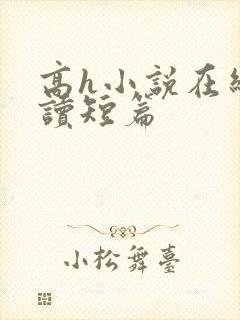 高h小说在线阅读短篇