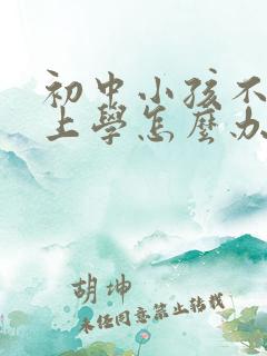 初中小孩不愿意上学怎么办