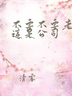 不要不要老板别这是公司