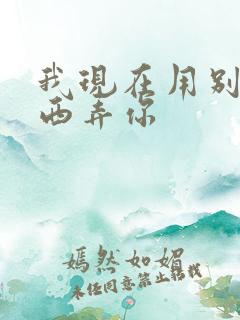 我现在用别的东西弄你
