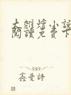 大杂烩小说全集阅读免费下载