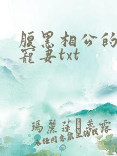 腹黑相公的庶女宠妻txt