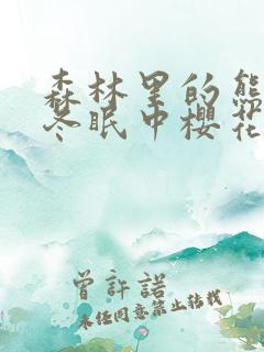 森林里的熊先生冬眠中樱花动漫