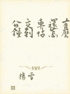 公交车还有几分钟到站怎么查