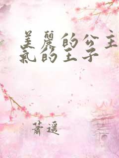美丽的公主和帅气的王子