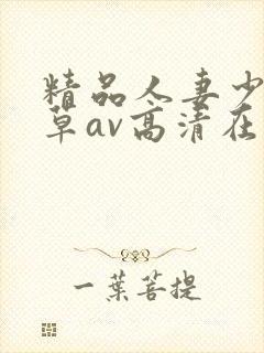 精品人妻少妇嫩草av高清在线