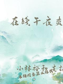 在线午夜爽文