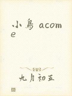小鸟 acome