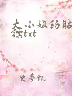 大小姐的贴身保镖txt