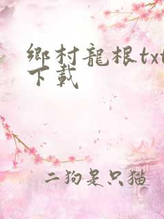 乡村龙根txt下载