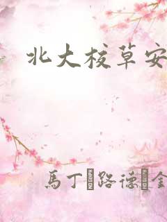 北大校草安允泽