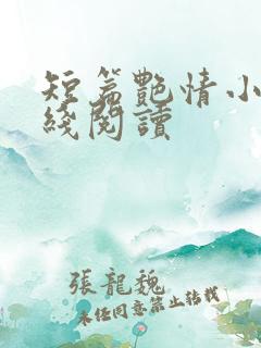 短篇艳情小说在线阅读