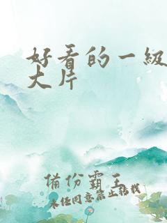 好看的一级特黄大片