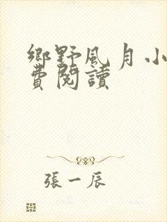 乡野风月小说免费阅读