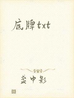 底牌txt