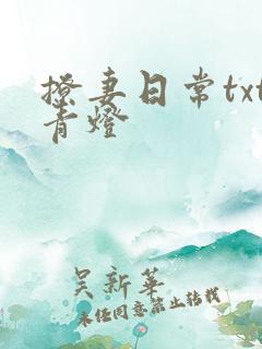 撩妻日常txt青灯