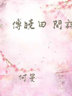 傅晓田 间谍