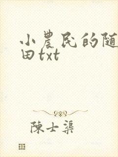 小农民的随身道田txt