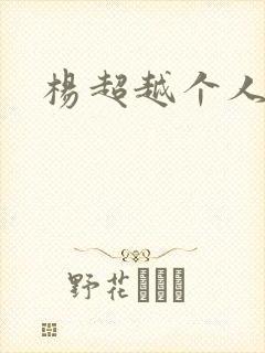 杨超越个人资料