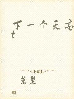 下一个天亮txt