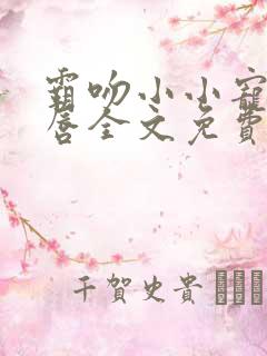 霸吻小小宠儿的唇全文免费阅读