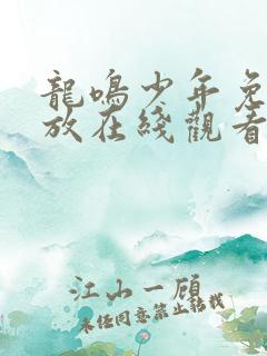 龙鸣少年免费播放在线观看