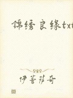 锦绣良缘txt