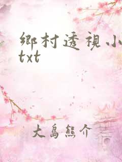 乡村透视小神医txt