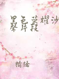 黑色荣耀沙发原声片段