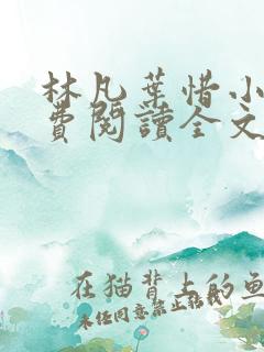 林凡叶惜小说免费阅读全文最新