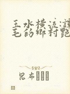 玉水横流:谭小毛的乡村艳事
