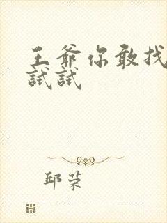 王爷你敢找小三试试