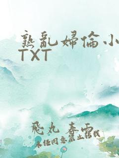 熟乱妇伦小说网TXT