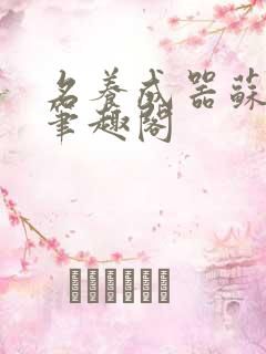 名养成器苏沫沫笔趣阁