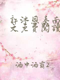 许沐恩秦南风全文免费阅读