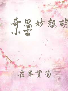 奇思妙想胡秀英小雷