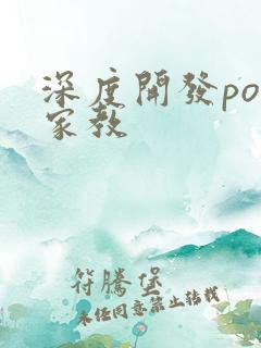 深度开发pop家教
