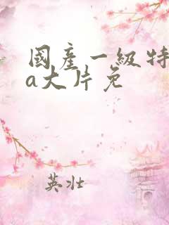 国产一级特黄aa大片免