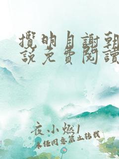 揽明月谢朝朝小说免费阅读无弹窗