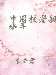 中国核潜艇什么水平