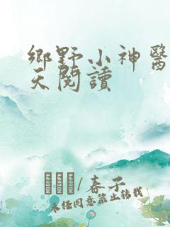 乡野小神医林小天阅读