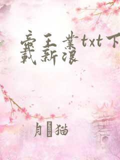 帝王业txt下载新浪