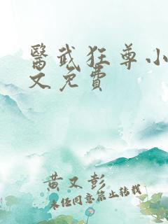 医武狂尊小说全文免费