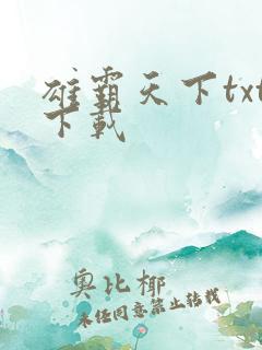 雄霸天下txt下载