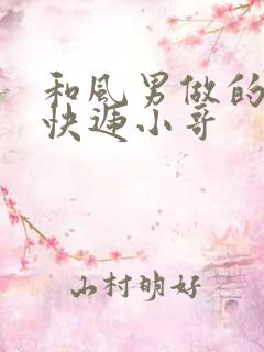 和风男做的顺丰快递小哥
