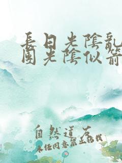 长日光阴乱作一团光阴似箭时渺渺笔