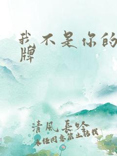 我不是你的乖乖牌