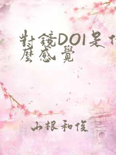 对镜DOI是什么感觉